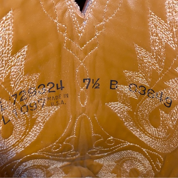 Ladies Handmade USA Lucchese Caiman Ridge Western Boots - 7.5 B - Picture 10 of 11